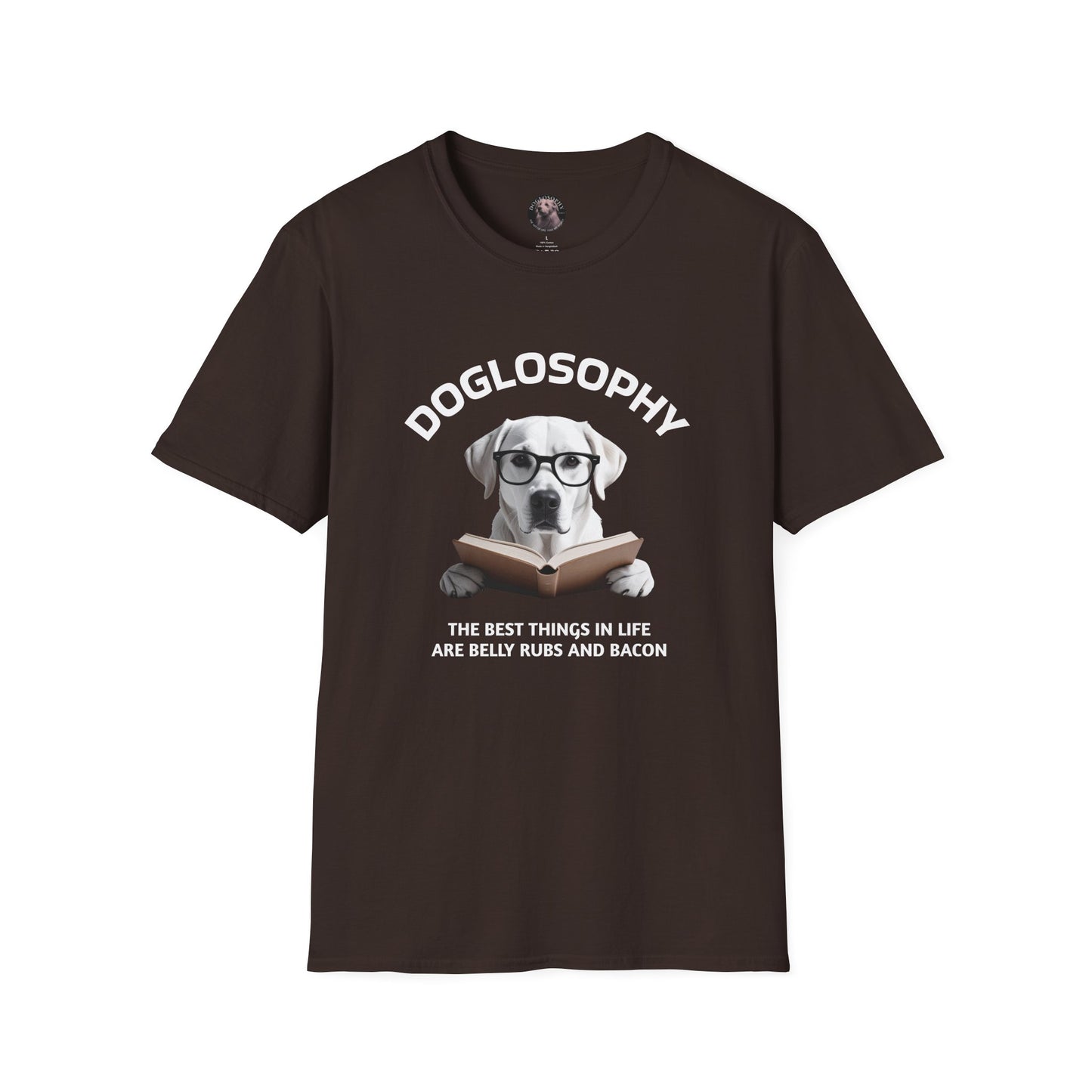 Doglosophy Unisex Softstyle T-Shirt - "The Best Things in Life" Design