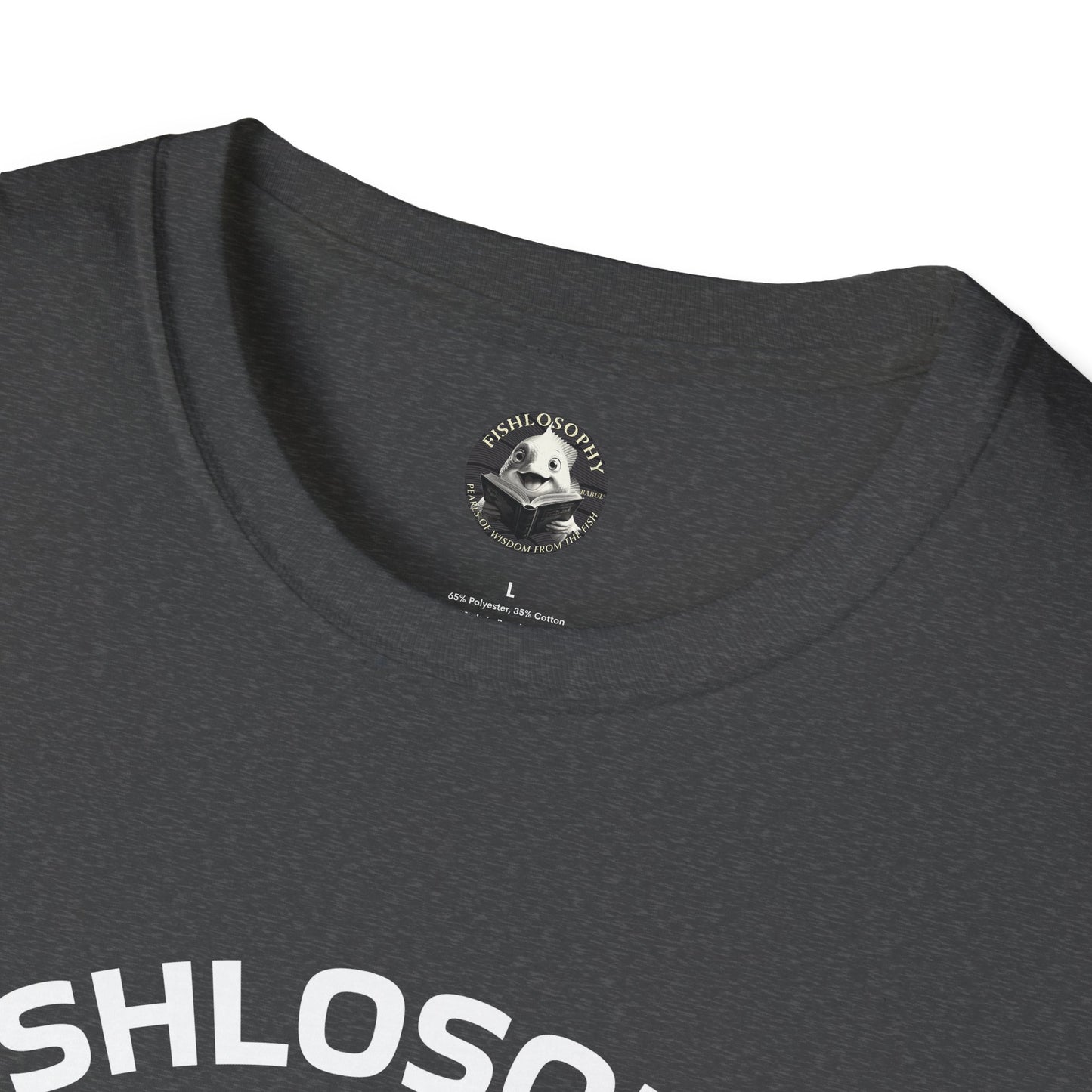 Fishlosophy Unisex T-Shirt - Ocean Vibes and Life's Questions Design - PEARLS OF WISDOM FROM THE FISH WORLD