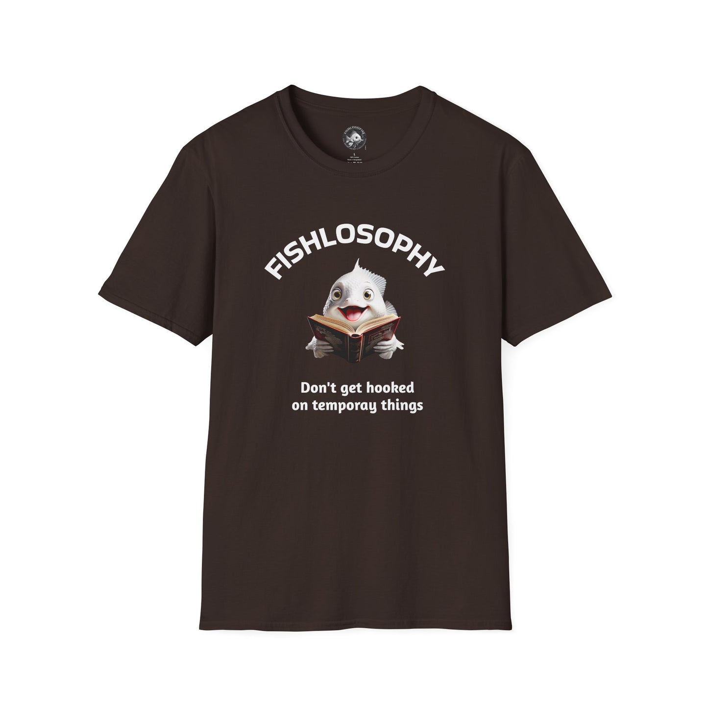 Fishlosophy Unisex T-Shirt - Ocean Vibes and Life's Questions Design - PEARLS OF WISDOM FROM THE FISH WORLD