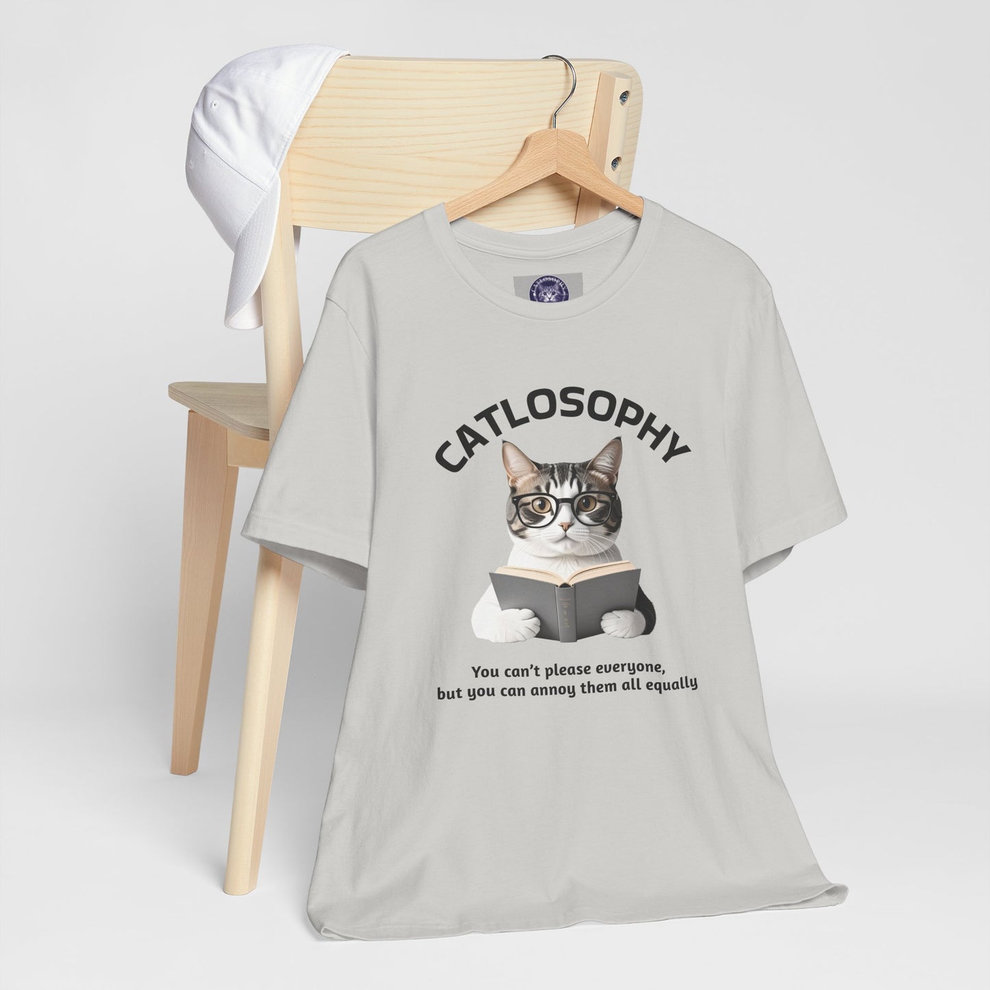 Catlosophy Unisex Jersey Short Sleeve Tee – "You can't please everyone" Design