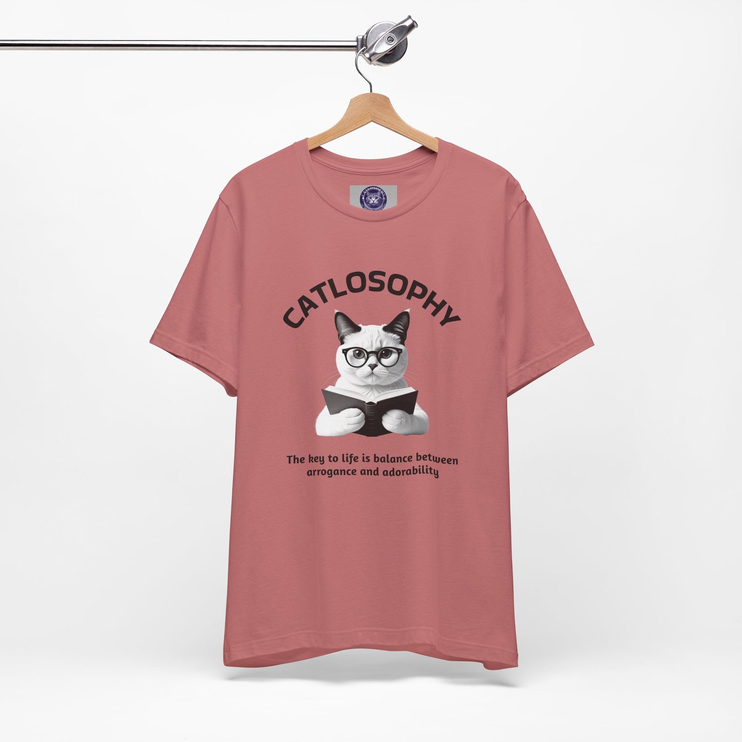 Catlosophy Unisex Jersey Short Sleeve Tee – "The Key to Life" Design