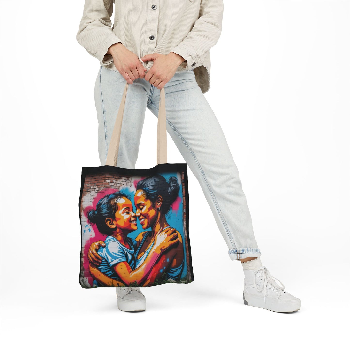 Artistic Surge - Eco-Friendly Canvas Tote Bag - SMILING HUG