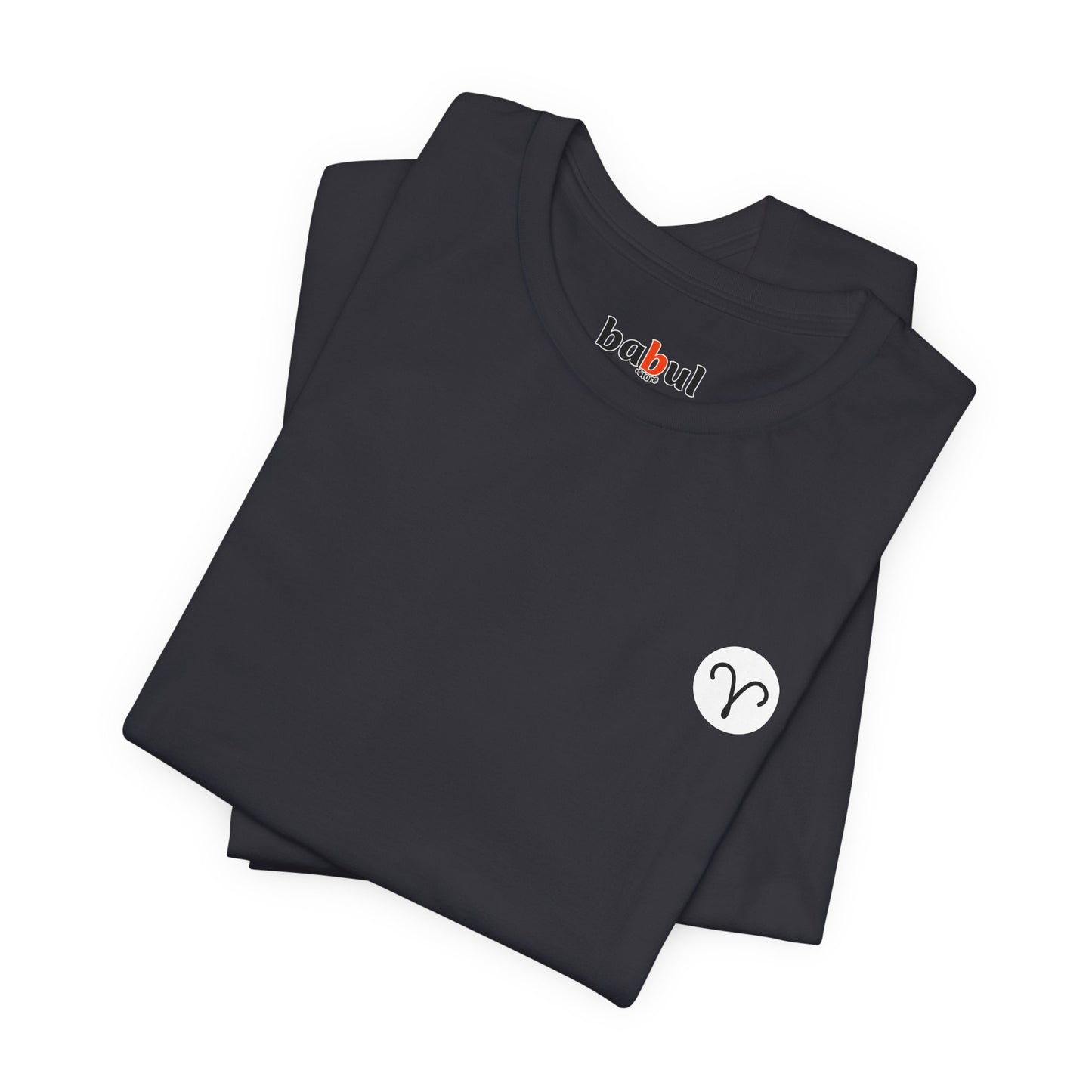 Aries - Gothic Zodiac, Red Graphic on the back T-Shirt. Zodiac in the Shadows