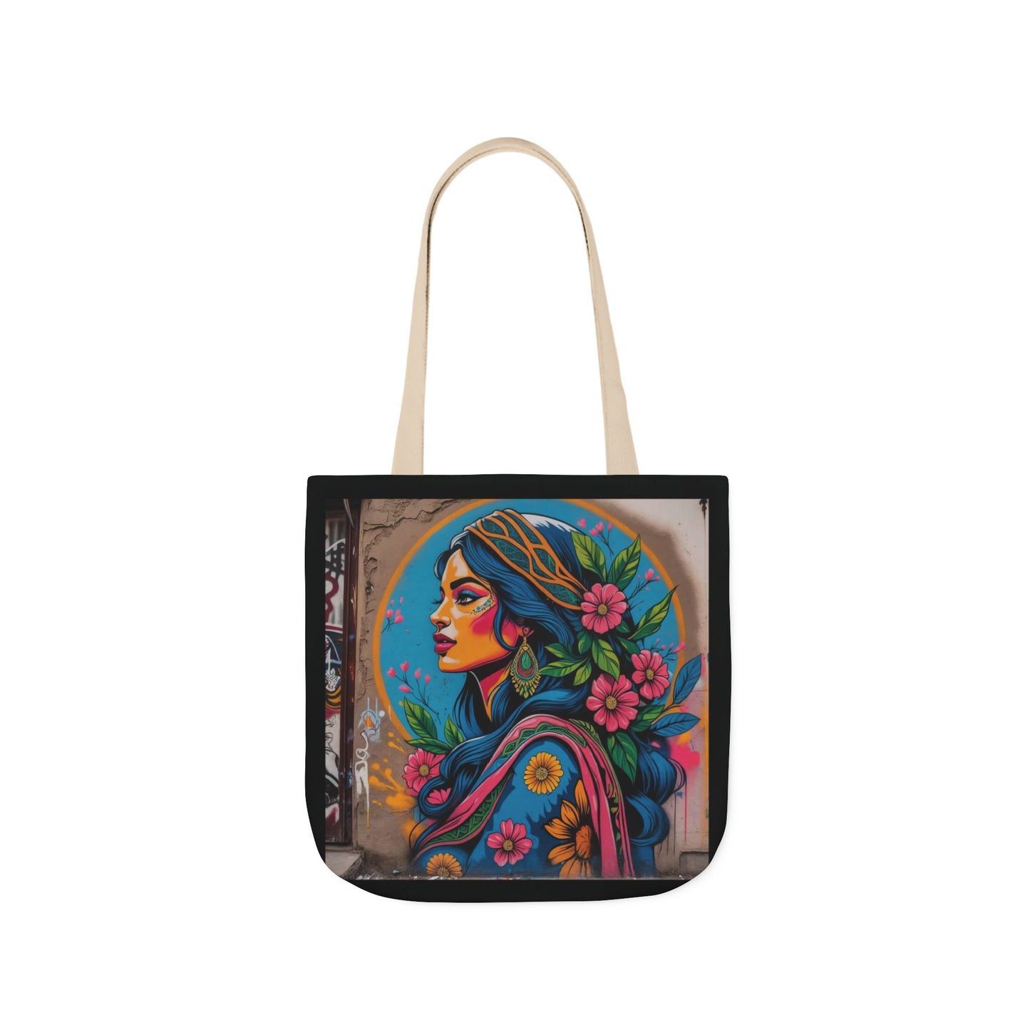 Artistic Surge - Eco-Friendly Canvas Tote Bag - FLOWERED WOMAN