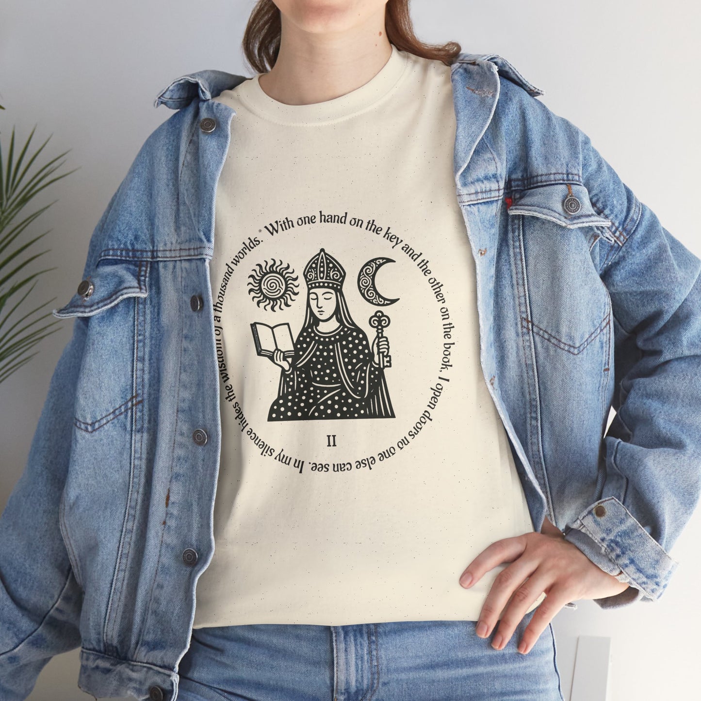 The High Priestess - ArcanaPop T-Shirt – Where Tarot Magic Meets Pop Art