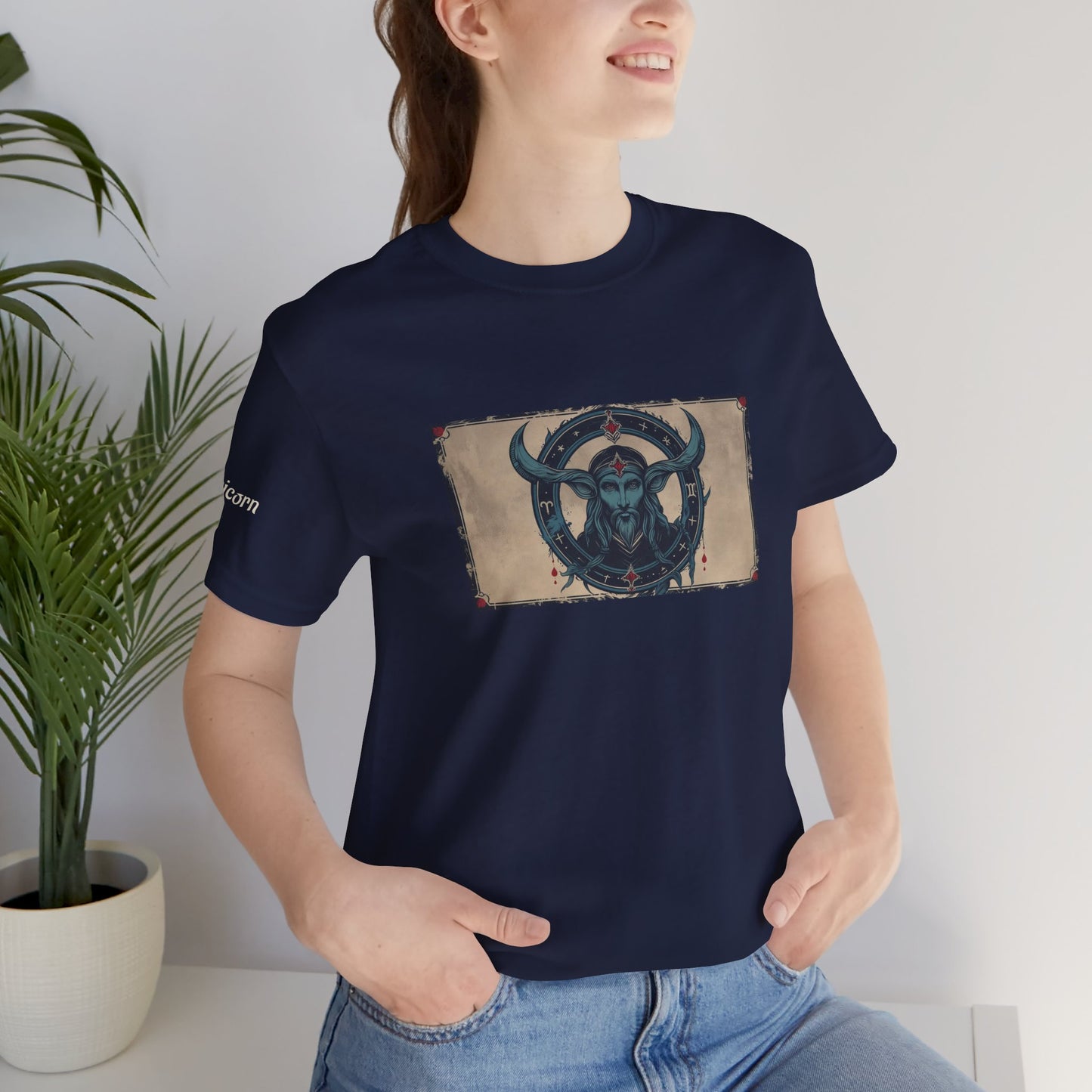 Capricorn - Gothic Zodiac T-Shirt. Zodiac in the Shadows