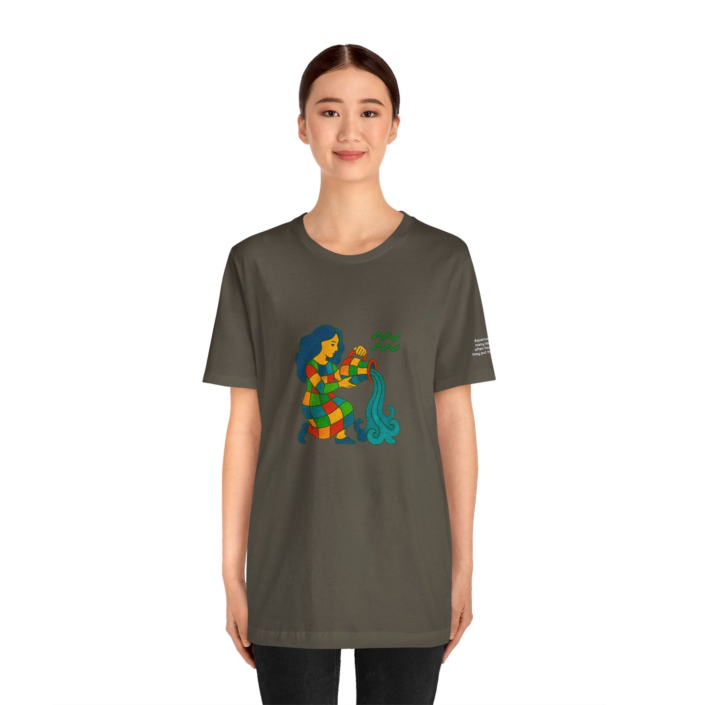 AQUARIUS - T-shirt, The Zodiac Signs According to Saint Phalle