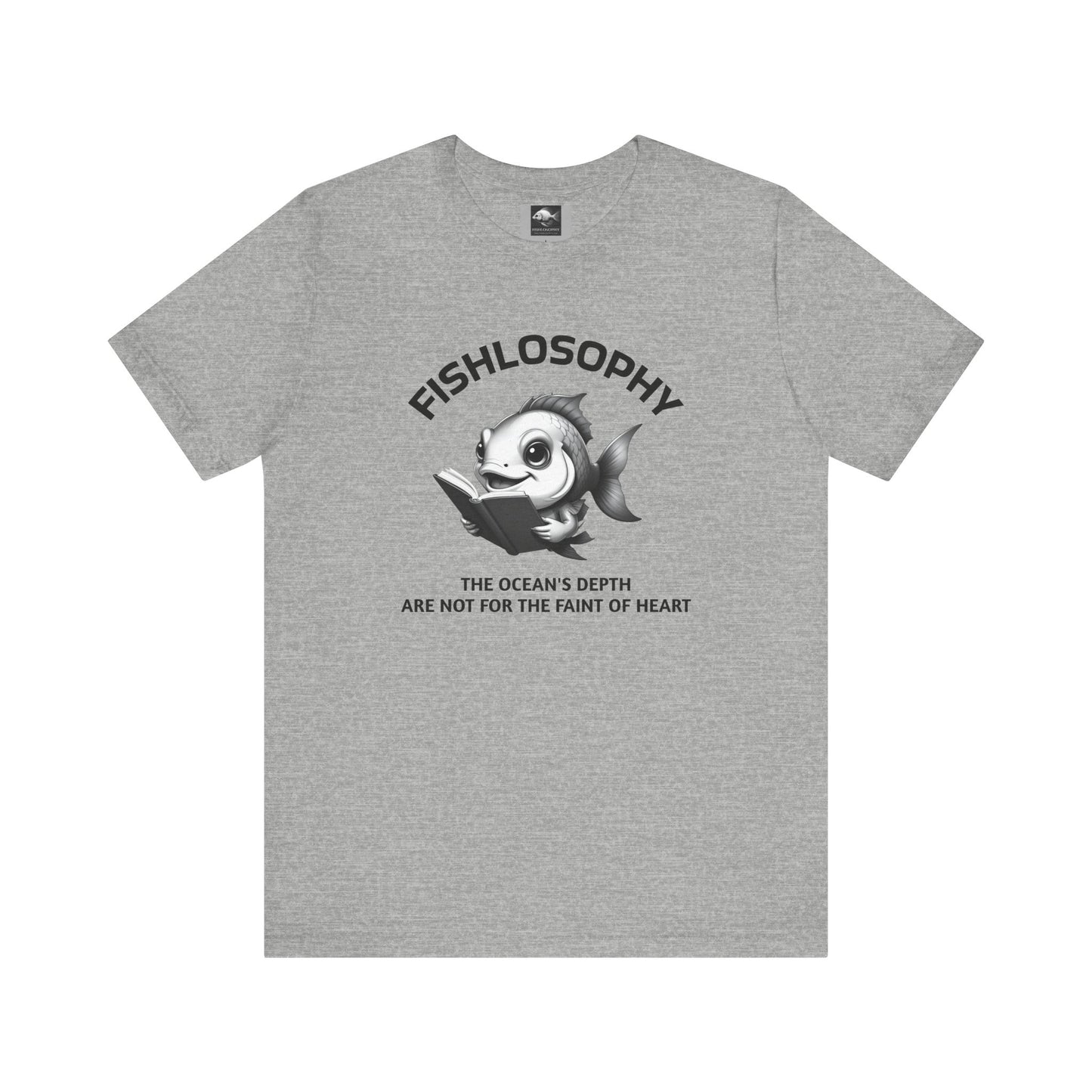 Fishlosophy Unisex Jersey Short Sleeve Tee – The Ocean' depth is not for the faint of heart