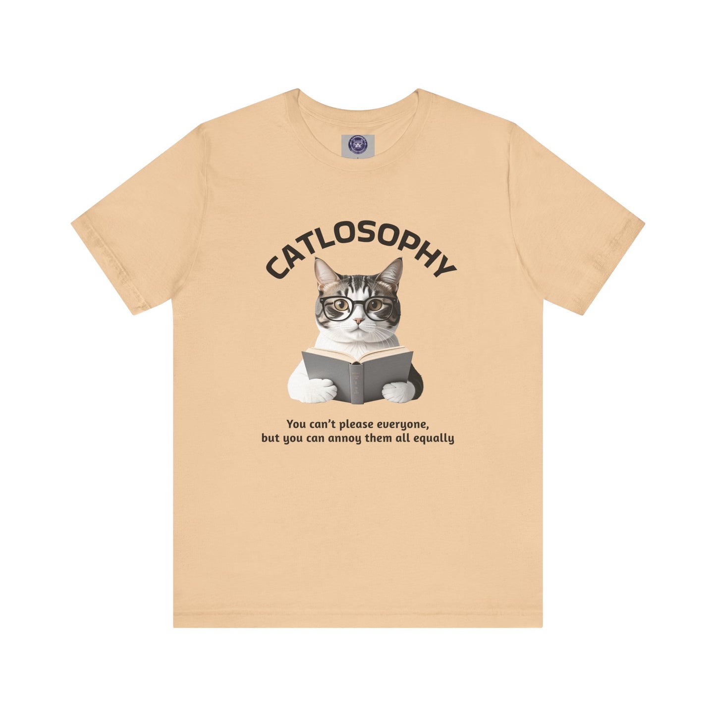 Catlosophy Unisex Jersey Maglietta a maniche corte – Design "Non puoi accontentare tutti"