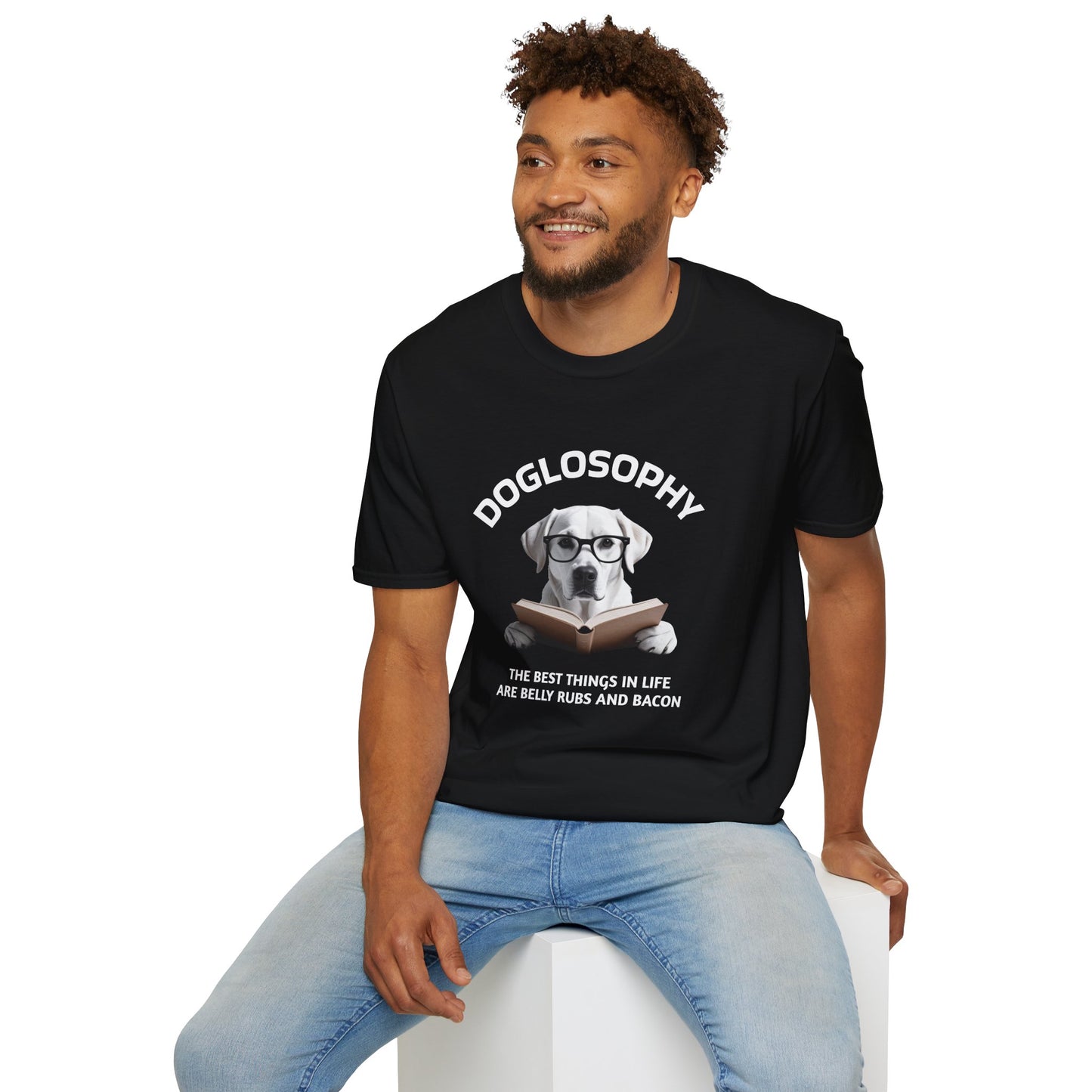 Doglosophy Unisex Softstyle T-Shirt - "The Best Things in Life" Design