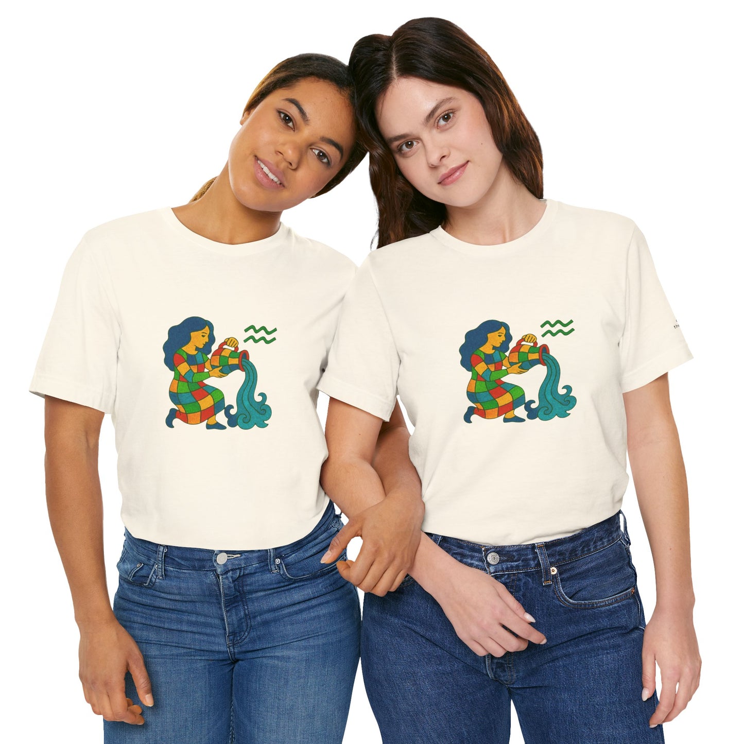 AQUARIUS - T-shirt, The Zodiac Signs According to Saint Phalle