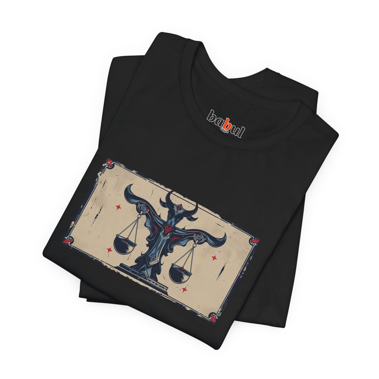 Libra - Gothic Zodiac T-Shirt. Zodiac in the Shadows