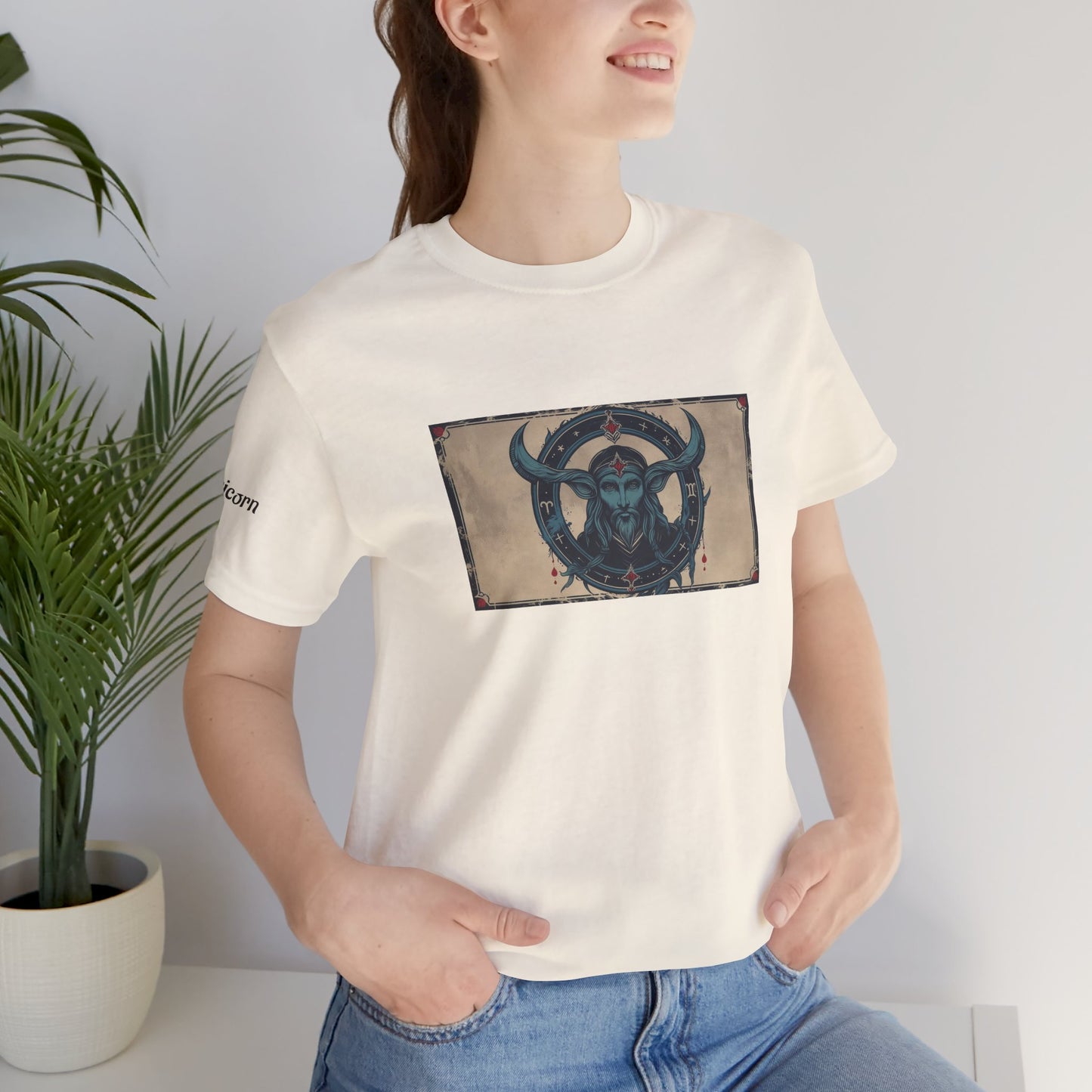 Capricorn - Gothic Zodiac T-Shirt. Zodiac in the Shadows