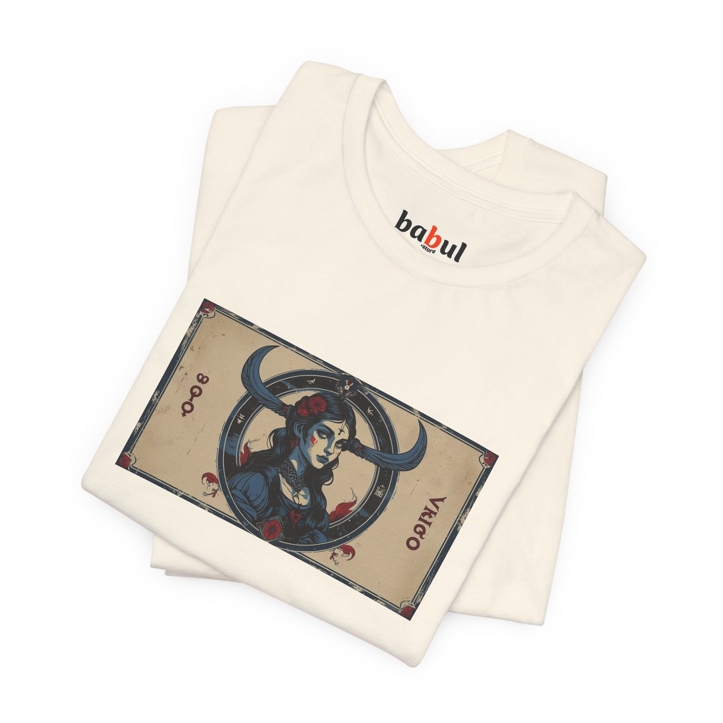 Virgo - Gothic Zodiac T-Shirt. Zodiac in the Shadows