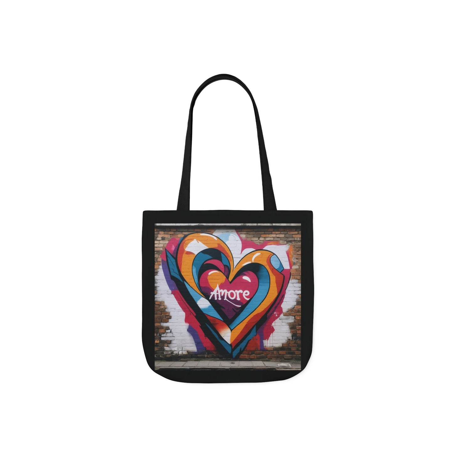 Artistic Surge - Eco-Friendly Canvas Tote Bag - HEART