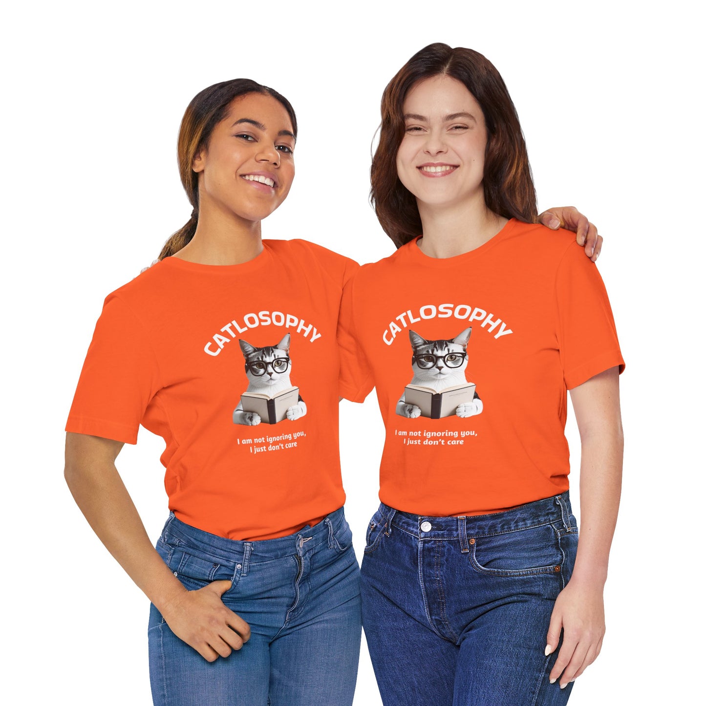 Catlosophy Unisex Jersey Short Sleeve Tee – "I am not ignoring you" Design
