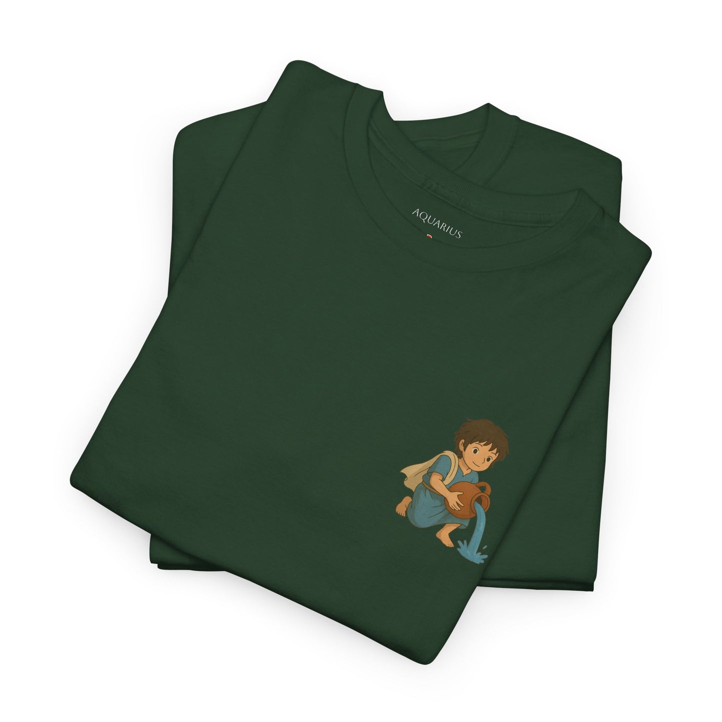 AQUARIUS - Dreamy Zodiac T-Shirts – The Magic of the Stars in Ghibli Style