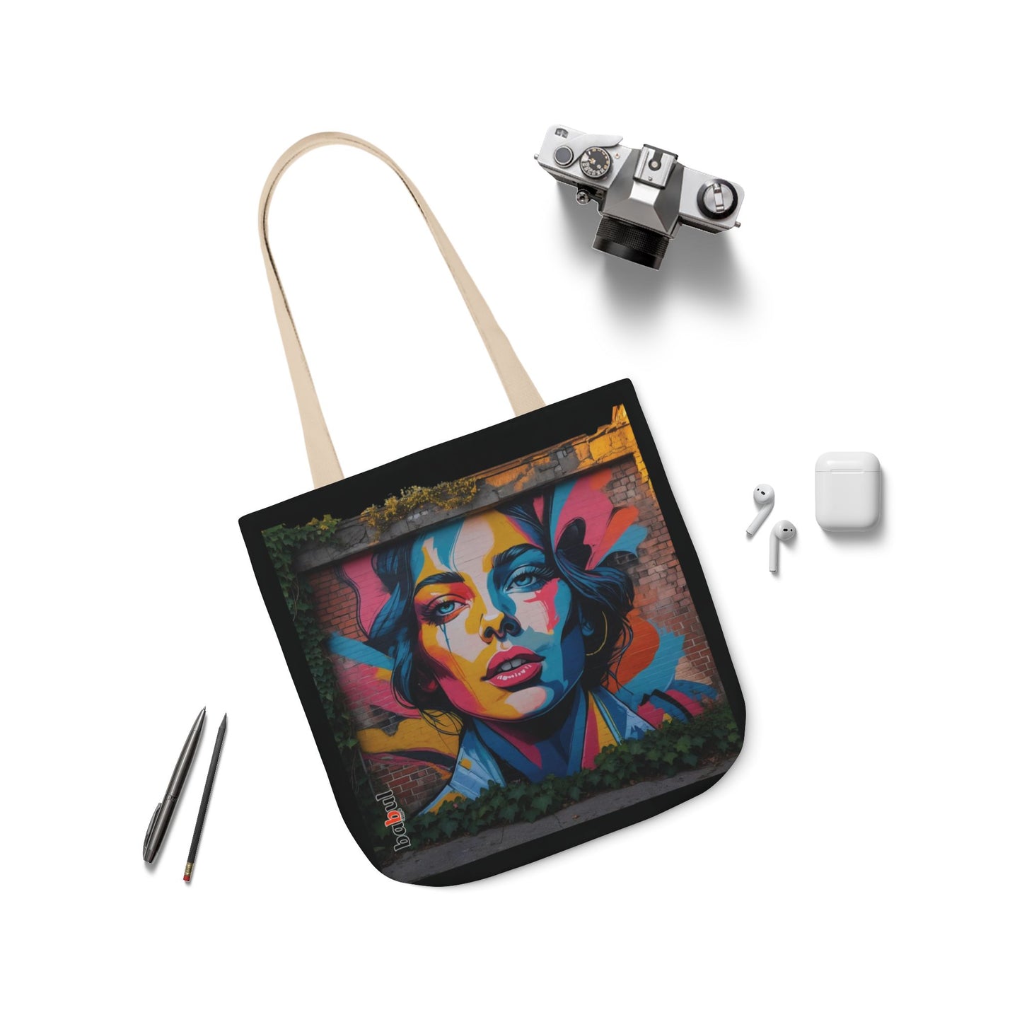 Artistic Surge - Eco-Friendly Canvas Tote Bag - FEMALE FACE