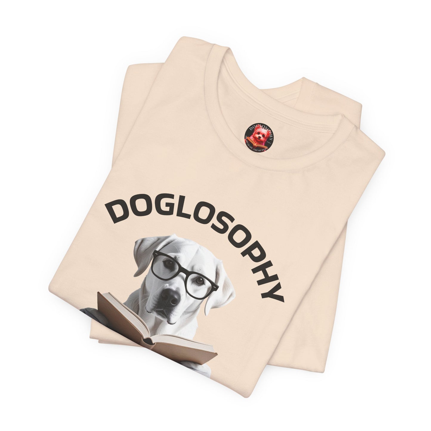 Doglosophy Unisex Jersey Short Sleeve Tee – "Dogs don't have all the answers" Design