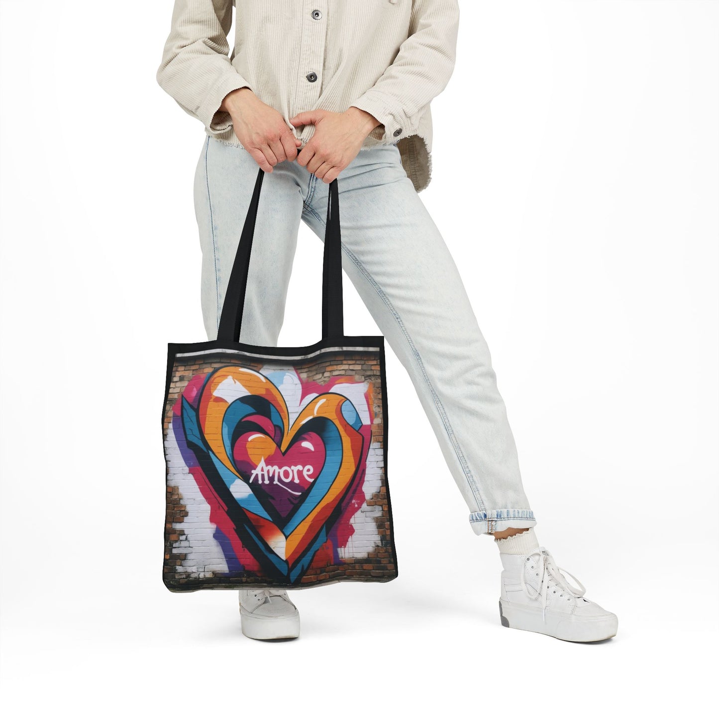 Artistic Surge - Eco-Friendly Canvas Tote Bag - HEART