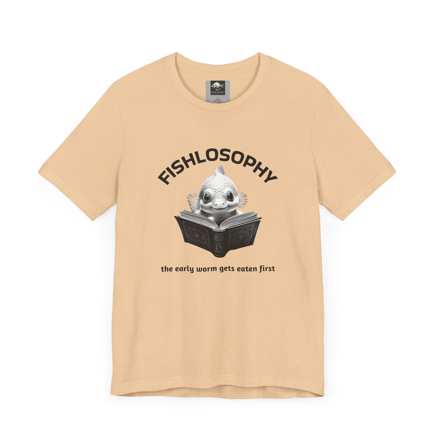 Fishlosophy Unisex Jersey Short Sleeve Tee – The Early Worms Get Eaten First