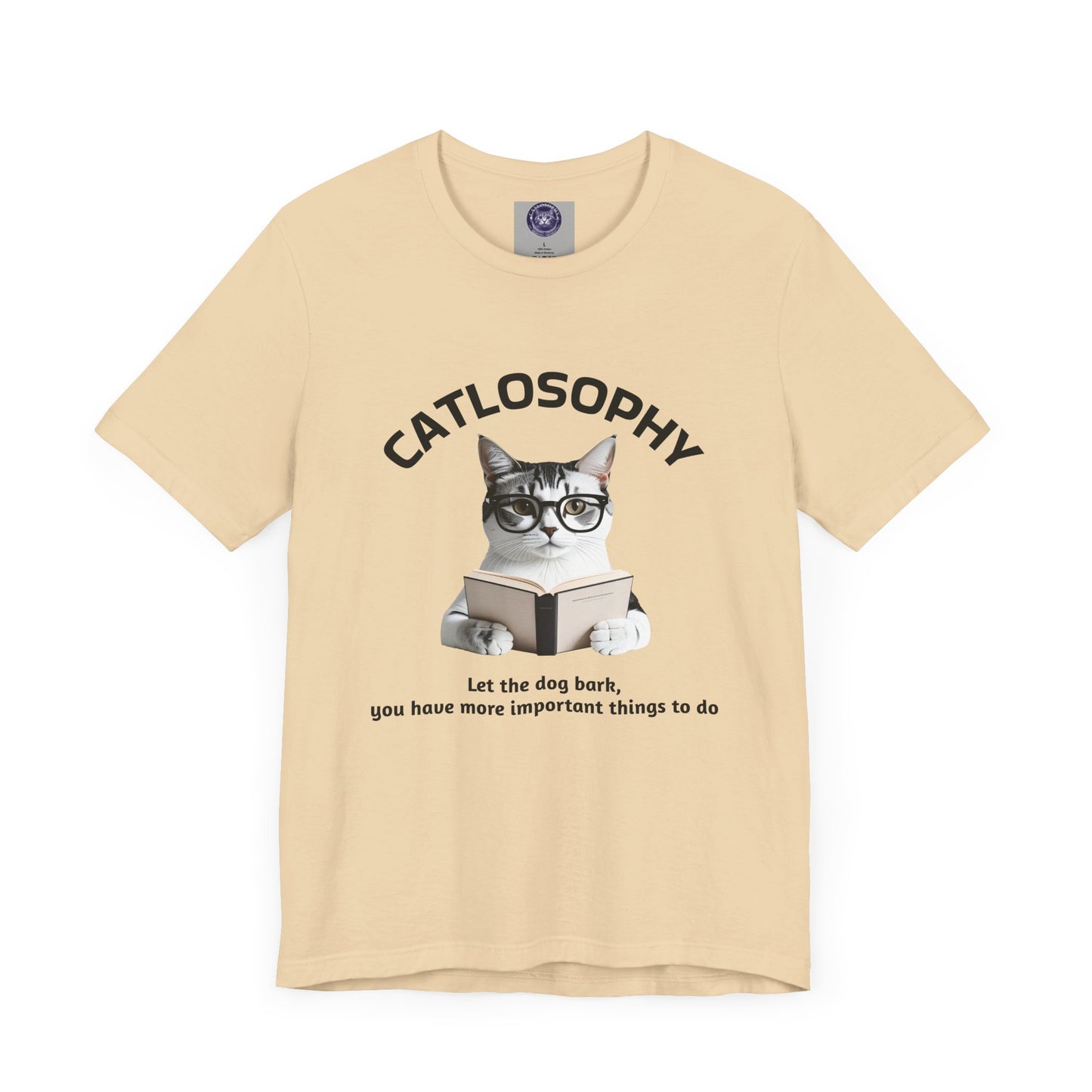 Catlosophy Unisex Jersey Short Sleeve Tee – "Let the dog bark" Design