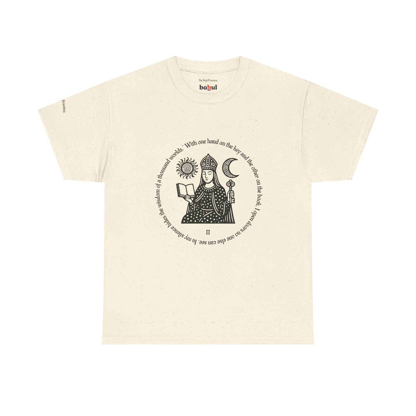 The High Priestess - ArcanaPop T-Shirt – Where Tarot Magic Meets Pop Art