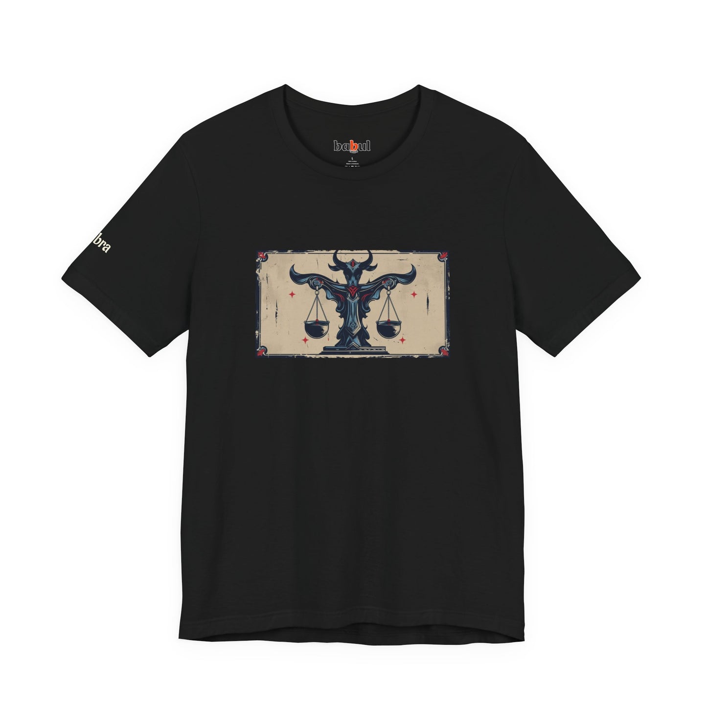 Libra - Gothic Zodiac T-Shirt. Zodiac in the Shadows
