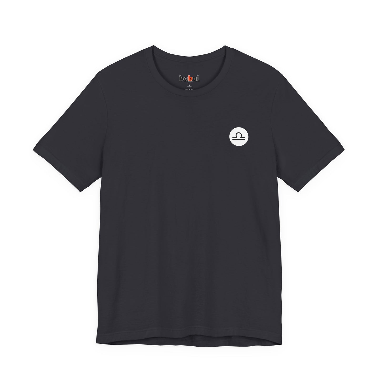 Libra - Gothic Zodiac T-Shirt. Blue graphic on the back. Zodiac in the Shadows