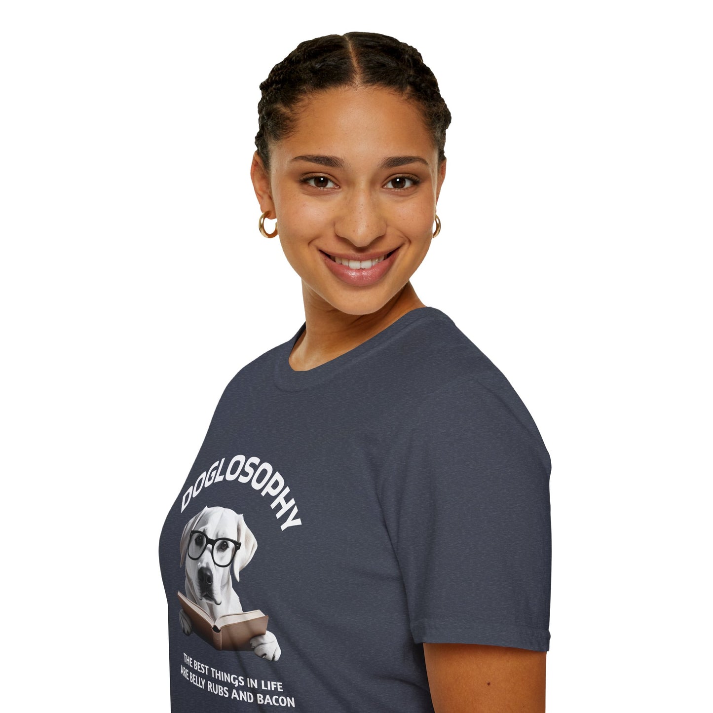 Doglosophy Unisex Softstyle T-Shirt - "The Best Things in Life" Design