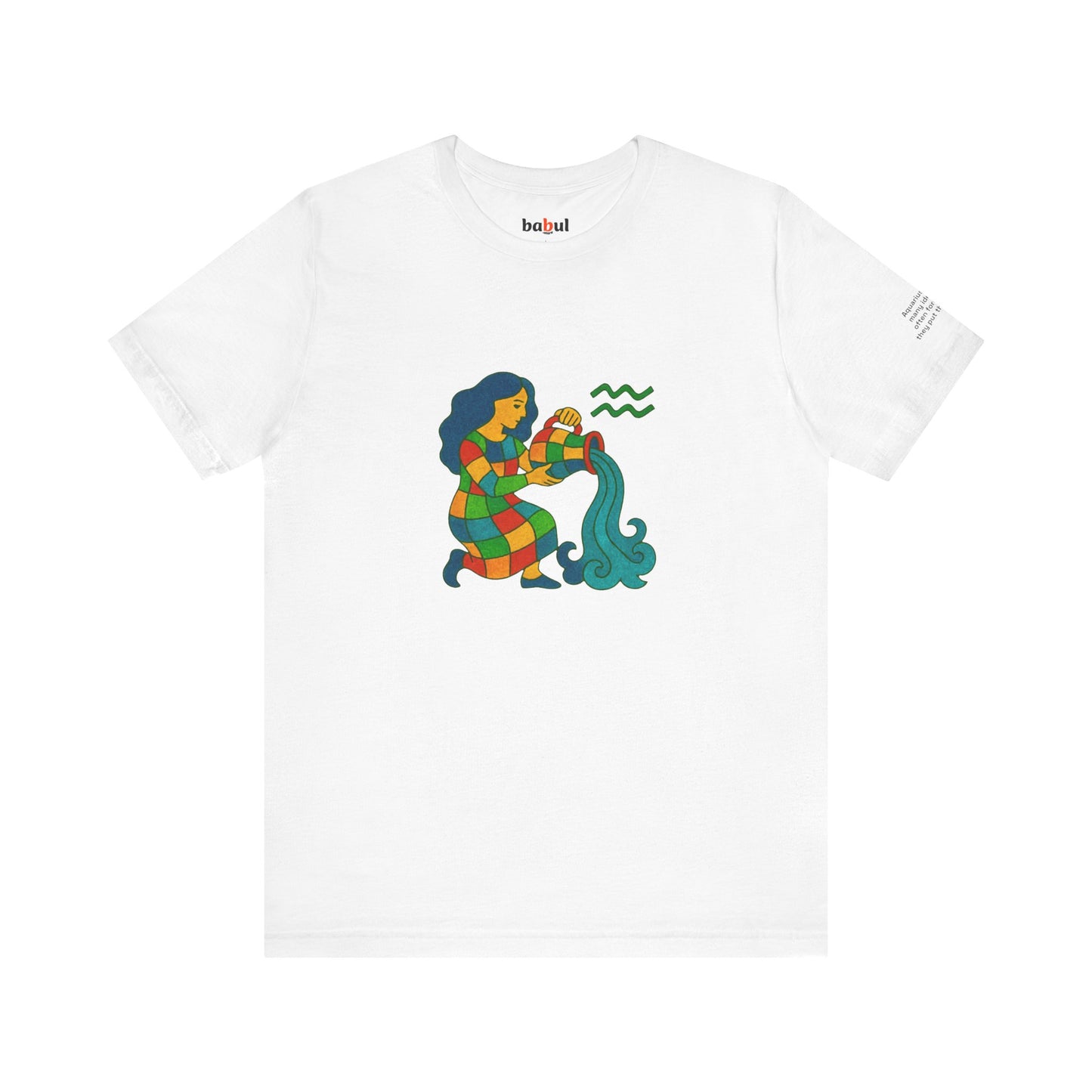 AQUARIUS - T-shirt, The Zodiac Signs According to Saint Phalle