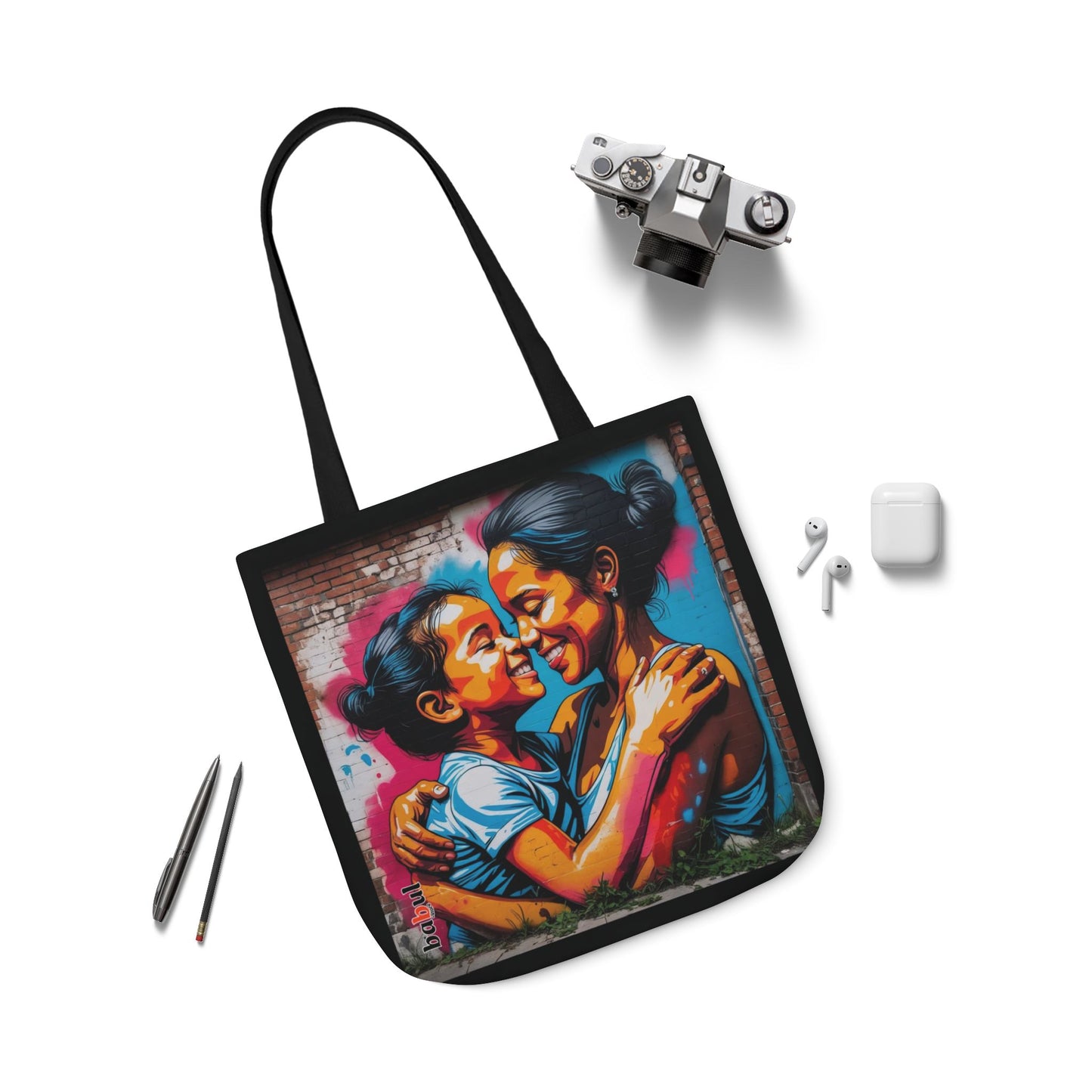 Artistic Surge - Eco-Friendly Canvas Tote Bag - SMILING HUG