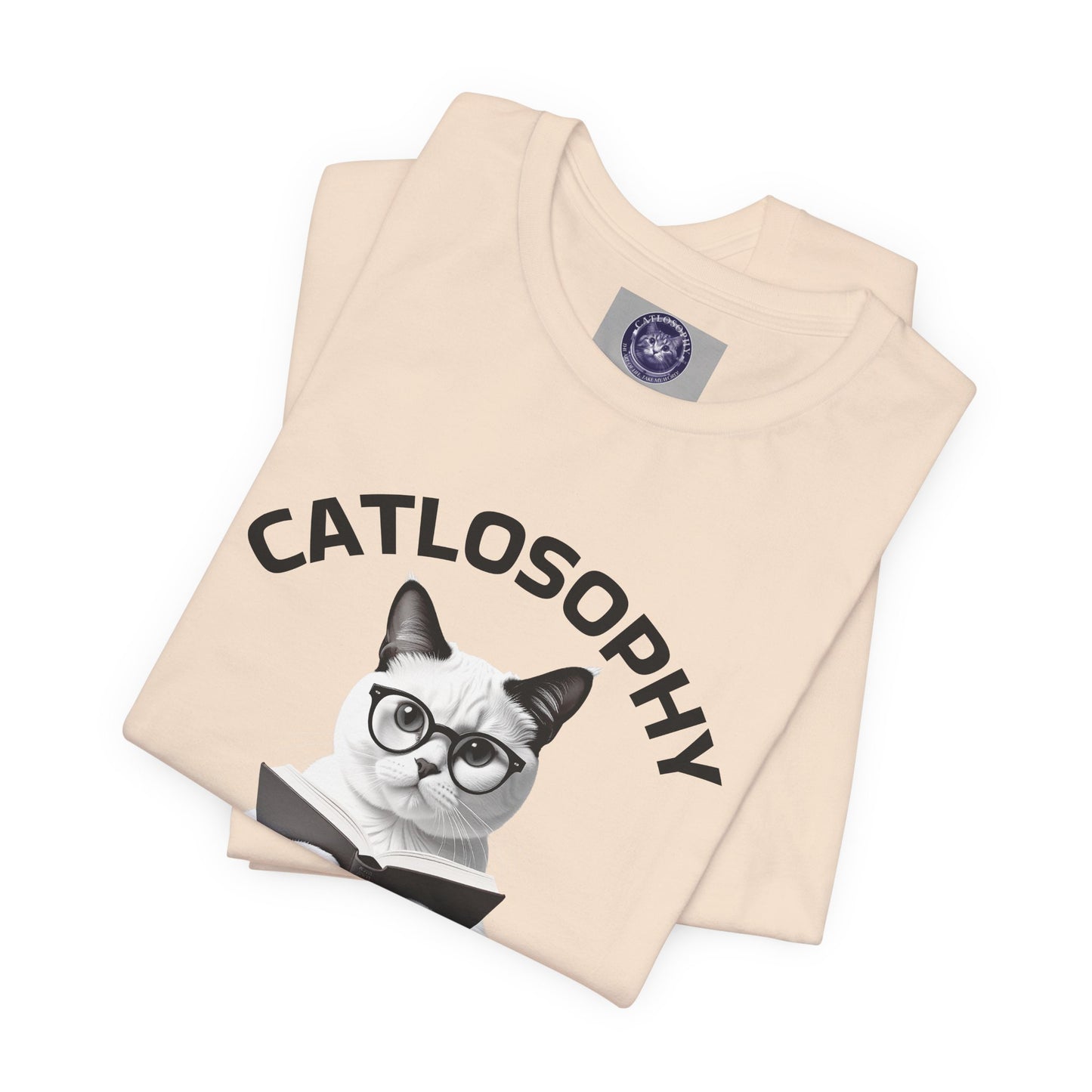 Catlosophy Unisex Jersey Short Sleeve Tee – "Life isn't about fitting In" Design