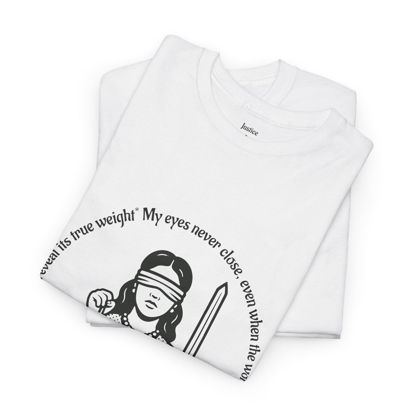 Justice - ArcanaPop T-Shirt – Where Tarot Magic Meets Pop Art