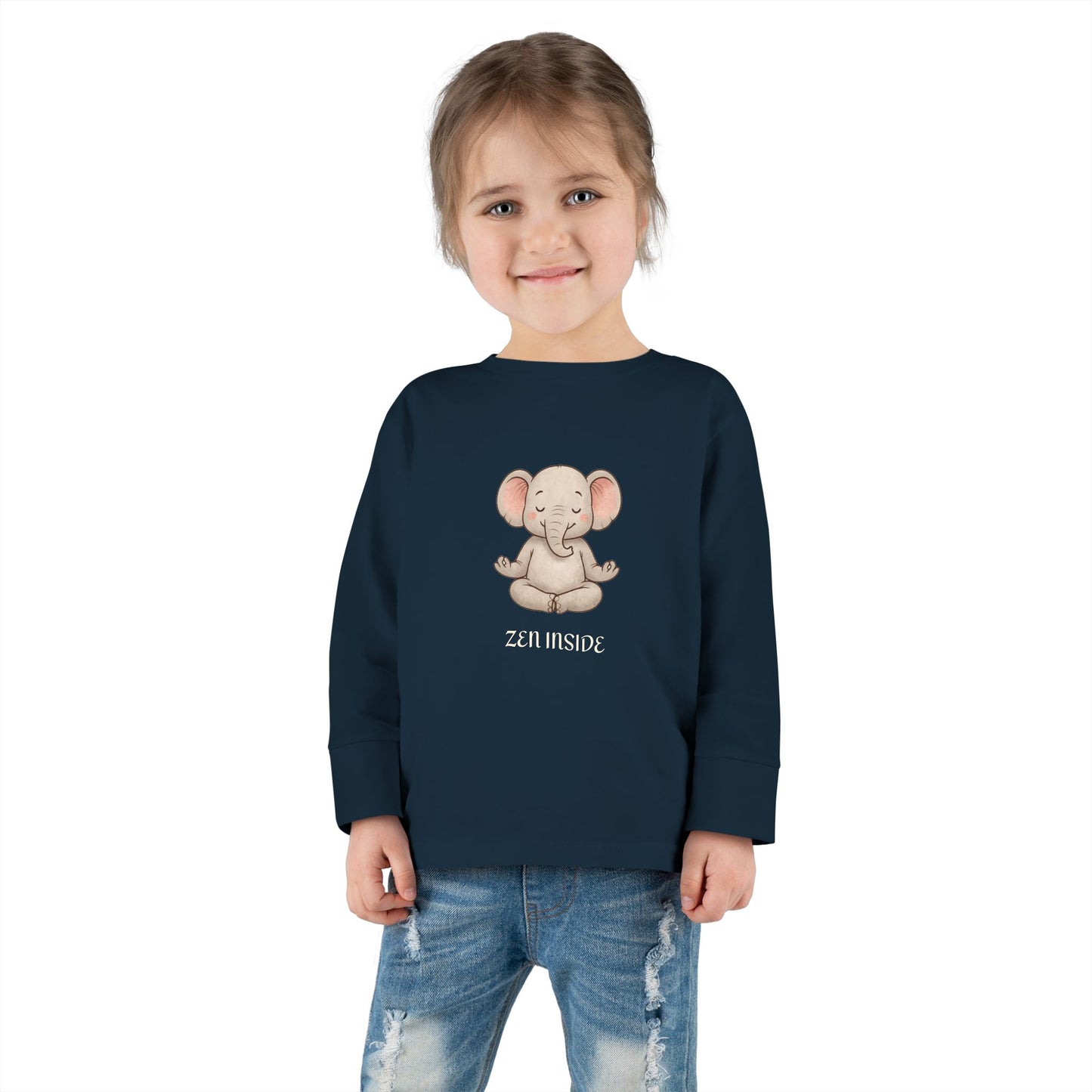 Zen Inside Long Sleeve Tee - ELEPHANT