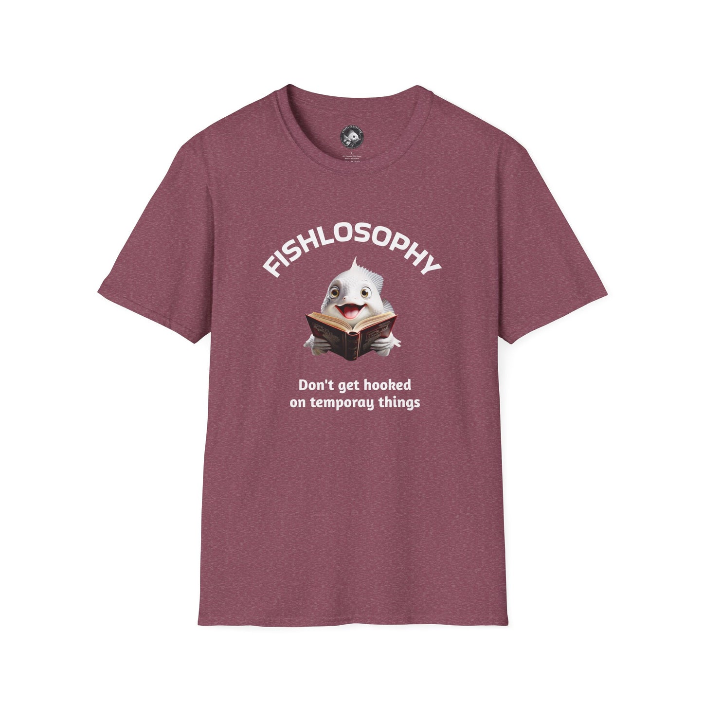 Fishlosophy Unisex T-Shirt - Ocean Vibes and Life's Questions Design - PEARLS OF WISDOM FROM THE FISH WORLD