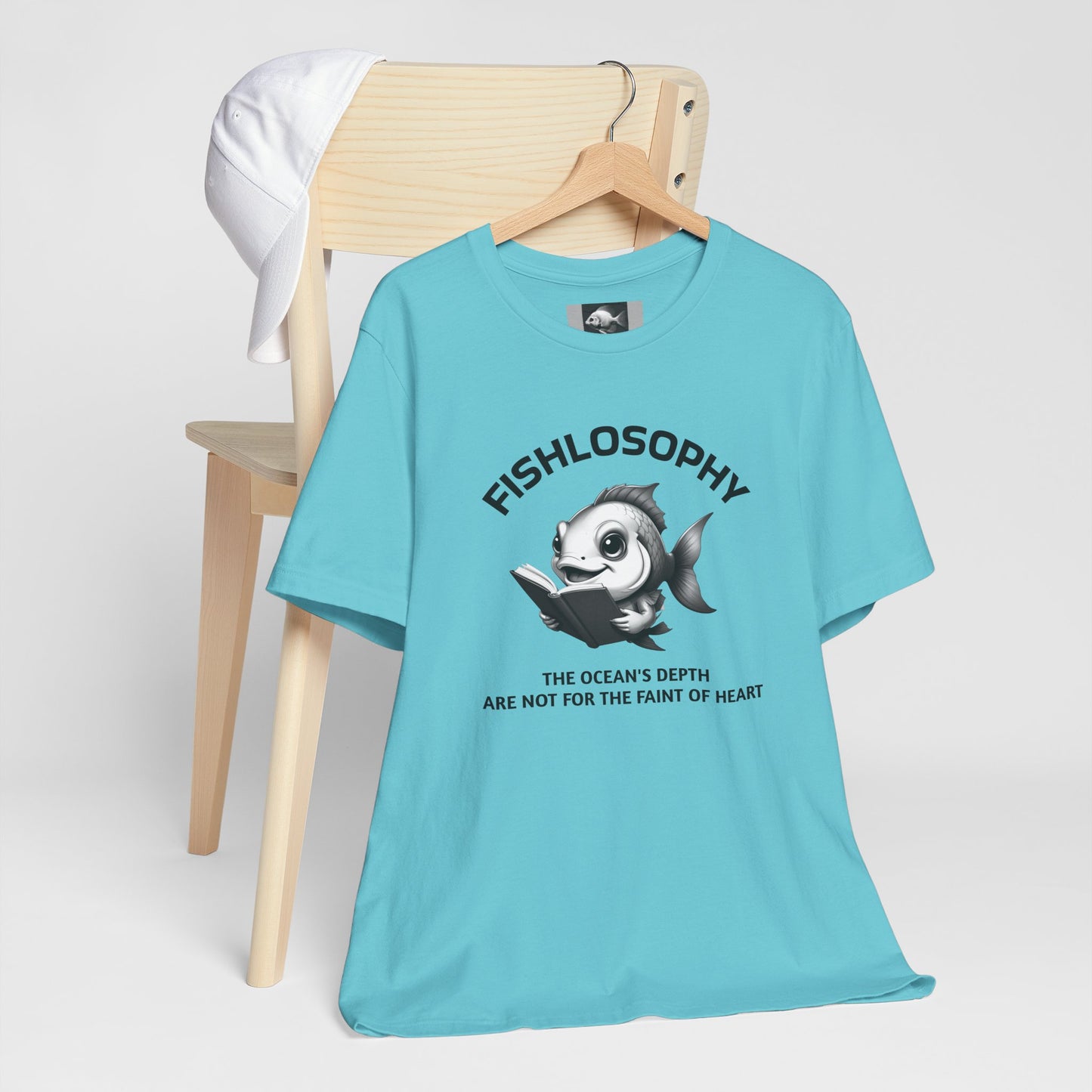 Fishlosophy Unisex Jersey Short Sleeve Tee – The Ocean' depth is not for the faint of heart