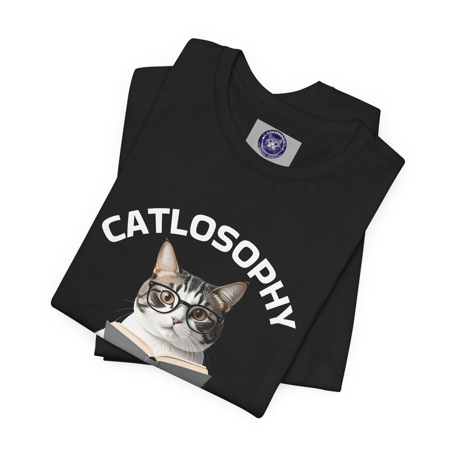 Catlosophy Unisex Jersey Short Sleeve Tee – "I am here to be loved" Design - BABUL T-Shirts