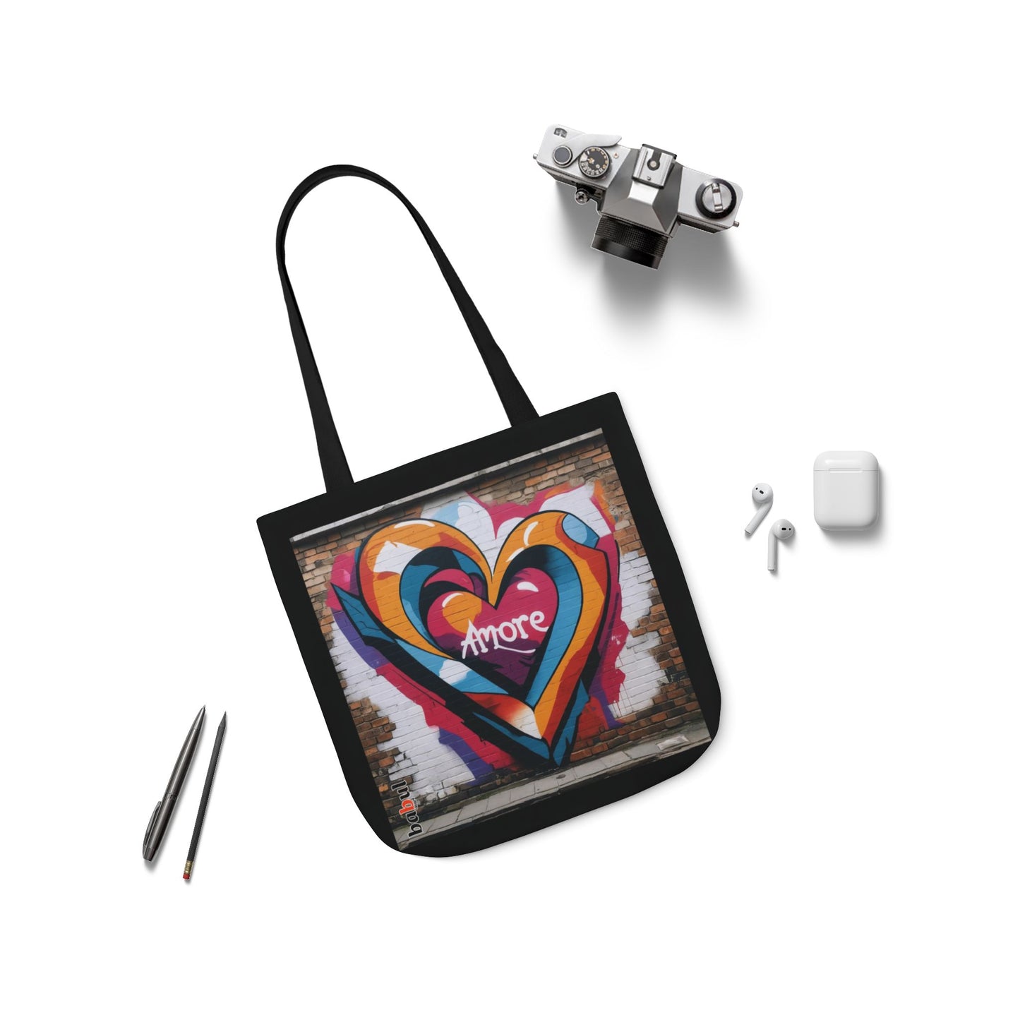 Artistic Surge - Eco-Friendly Canvas Tote Bag - HEART