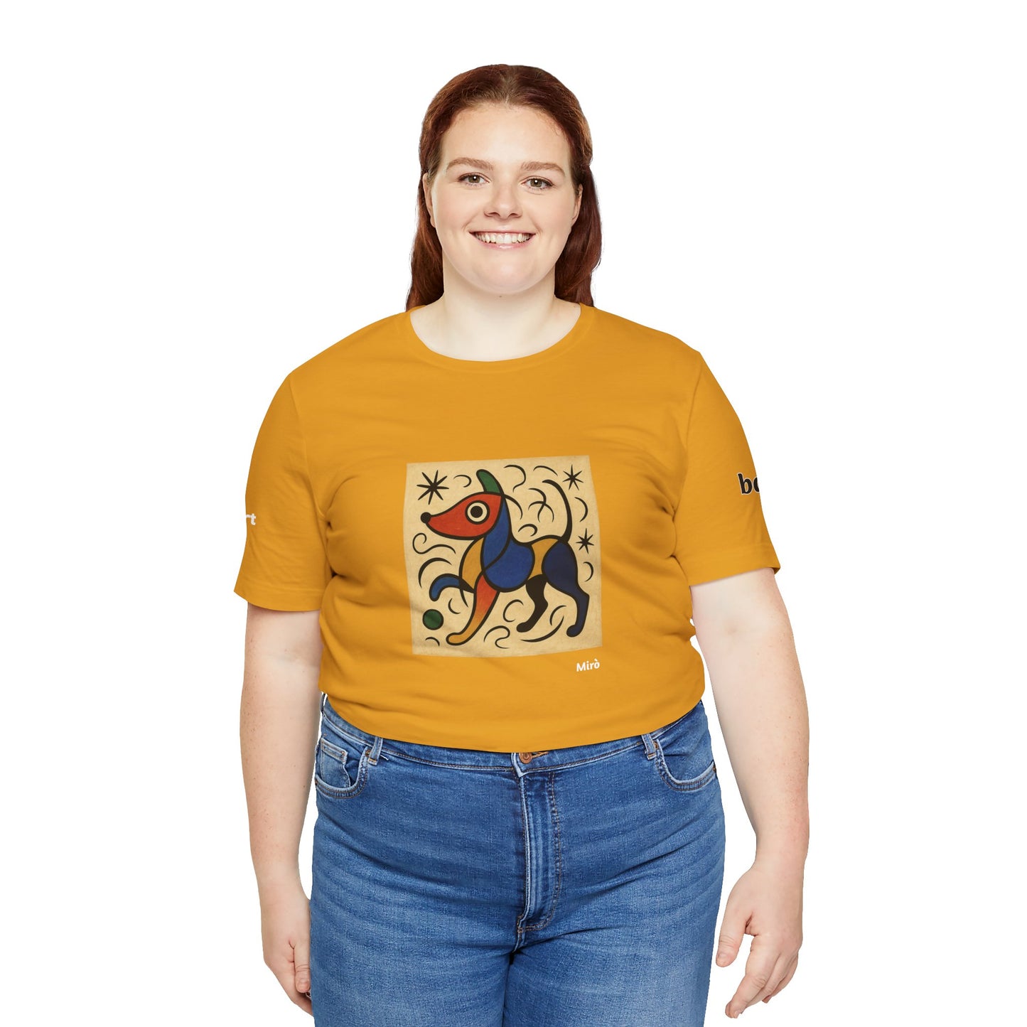 DOGART Unisex Jersey Dog T-Shirt - MIRO - Iconic Painting Reimagined with Dogs