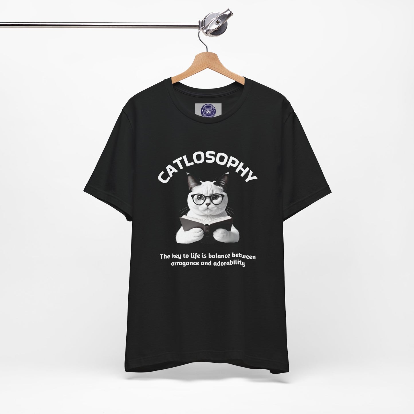 Catlosophy Unisex Jersey Short Sleeve Tee – "The Key to Life" Design