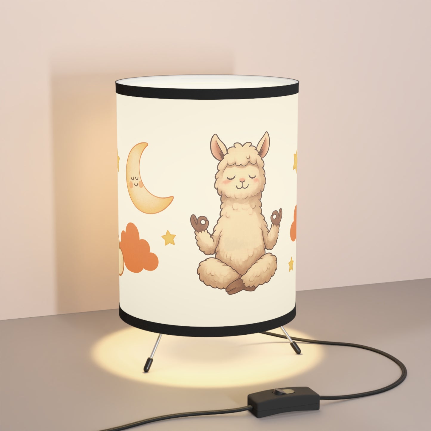 ZEN INSIDE Calming Tripod Lamp. Alpaca