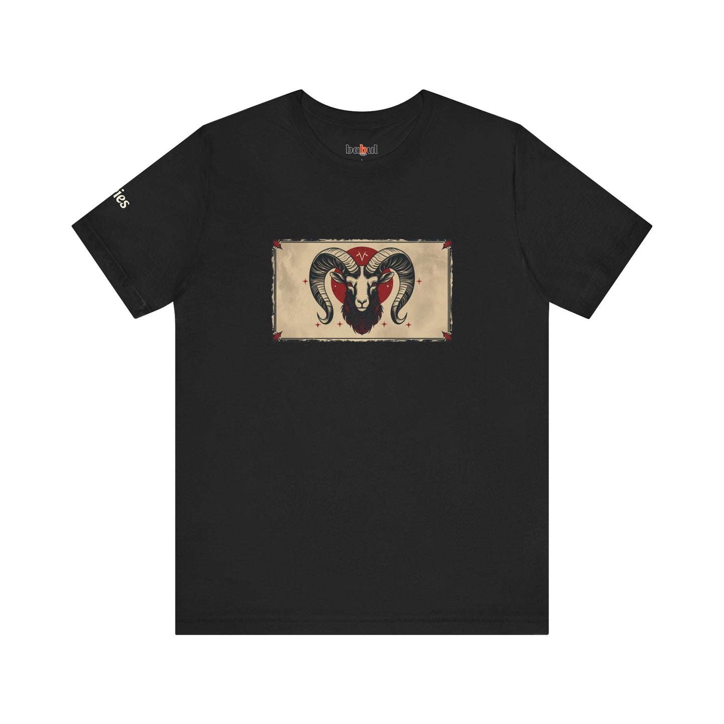 Aries - Gothic Zodiac T-Shirt. Zodiac in the Shadows