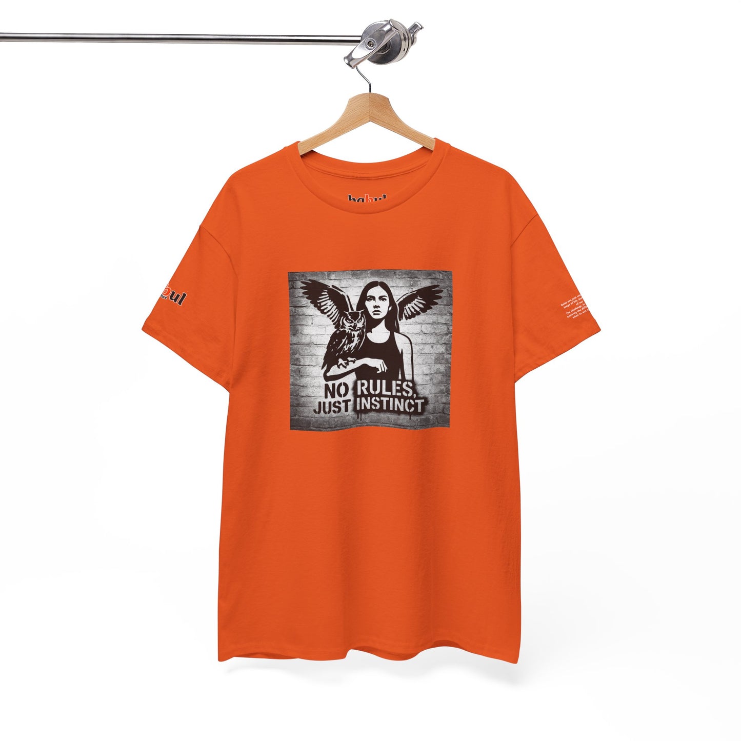 Rebel Graphic Tee - Unisex Heavy Cotton T-Shirt for the Wild at Heart. Rebel Tees, Born to Be Worn - NO RULES, JUST INSTINCT