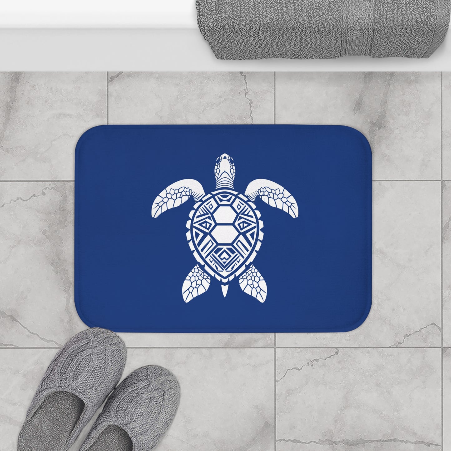 Tribal Bath Mat. Ocean Energy, Tribal Style