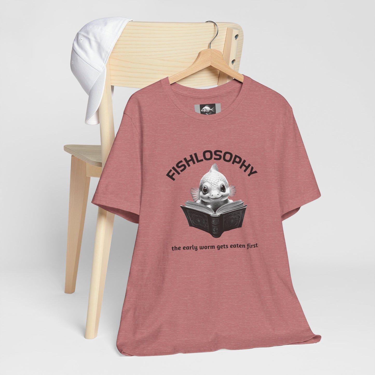 Fishlosophy Unisex Jersey Short Sleeve Tee – The Early Worms Get Eaten First