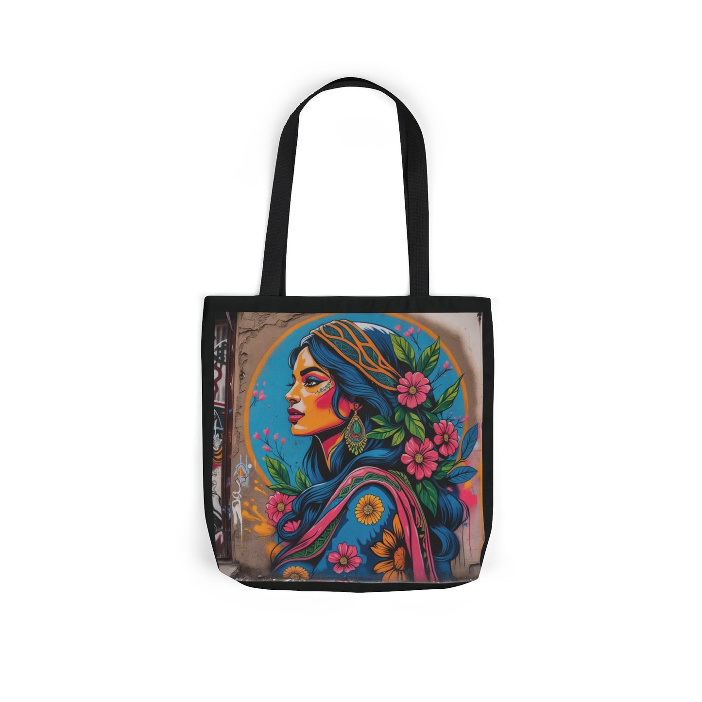 Artistic Surge - Eco-Friendly Canvas Tote Bag - FLOWERED WOMAN