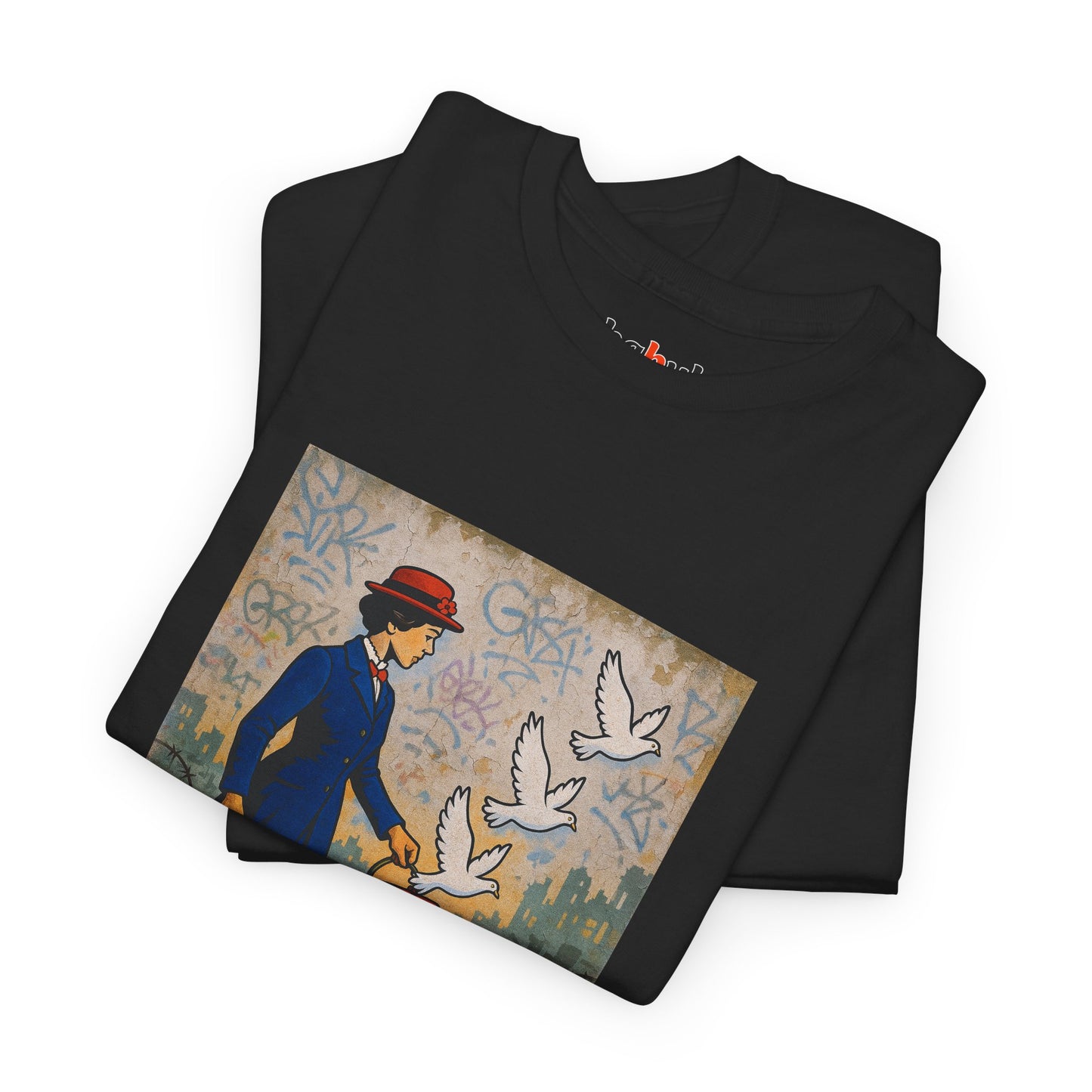 Rebel Graphic Tee - Unisex Heavy Cotton T-Shirt for the Wild at Heart. Rebel Tees, Born to Be Worn