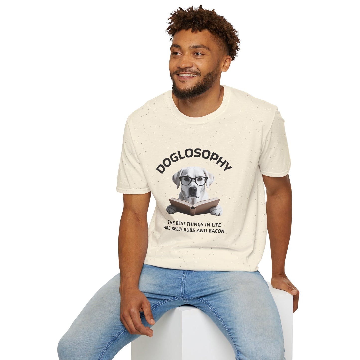 Doglosophy Unisex Softstyle T-Shirt - "The Best Things in Life" Design