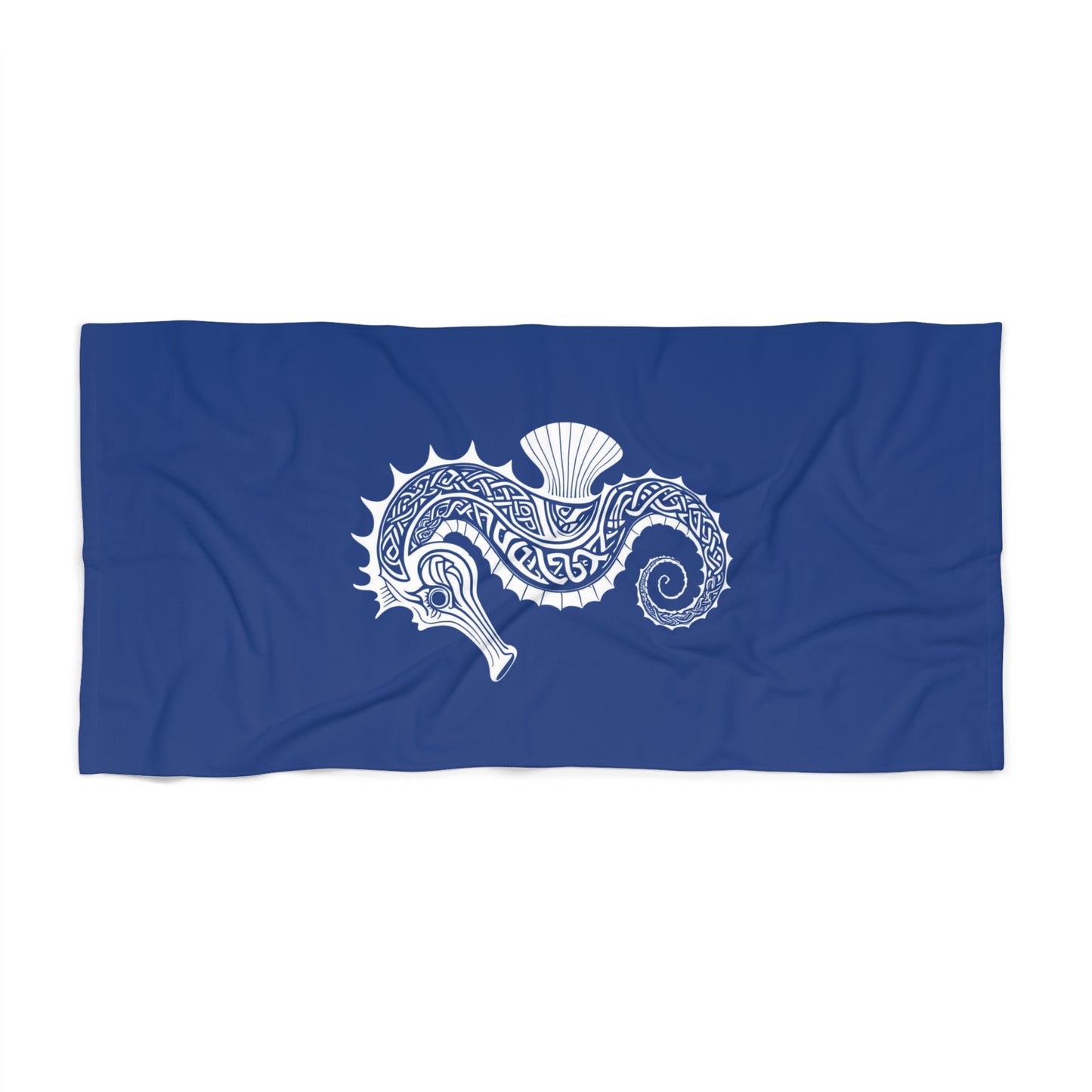 Tribal Waves Beach Towel - SEAHORSE